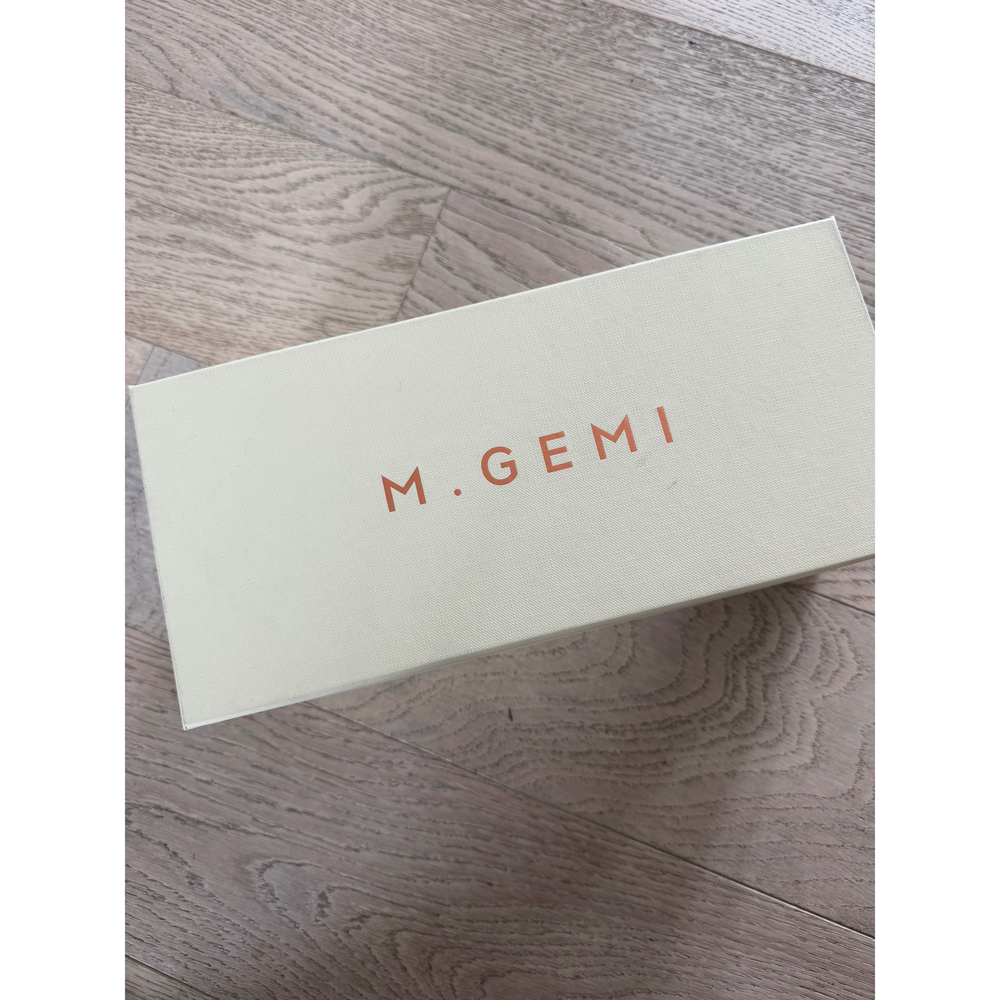M.Gemi Black Leather Mules Loafers - Picture 6 of 7